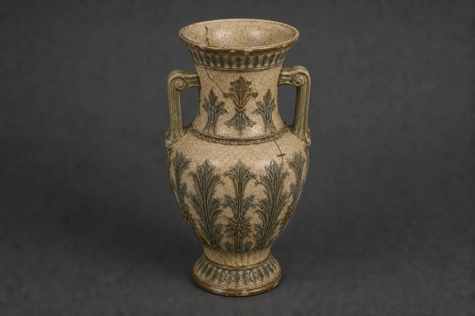 The same decorative vase after 85 years of maintained use