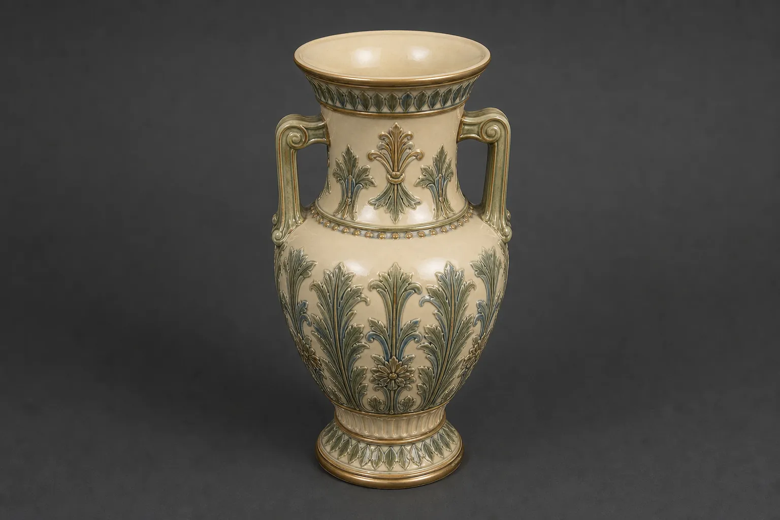 New decorative ceramic vase at intake